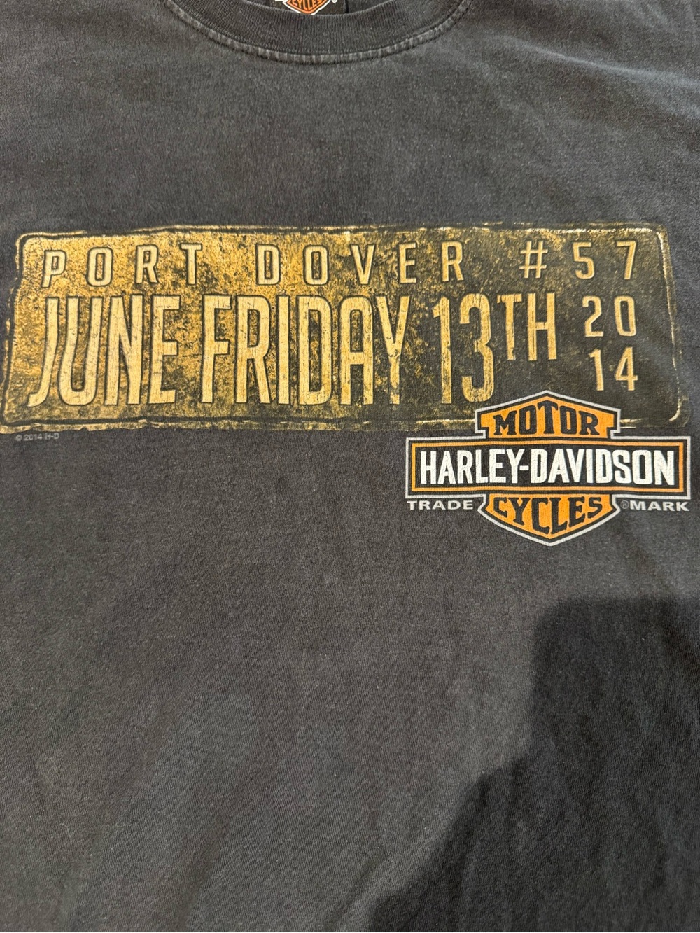 4XL Harley Davidson Friday the 13th Port Dover Motorcycle t shirt XXXXL